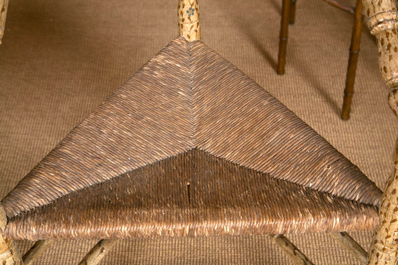 Pair of Northern European Triangle Form Chairs