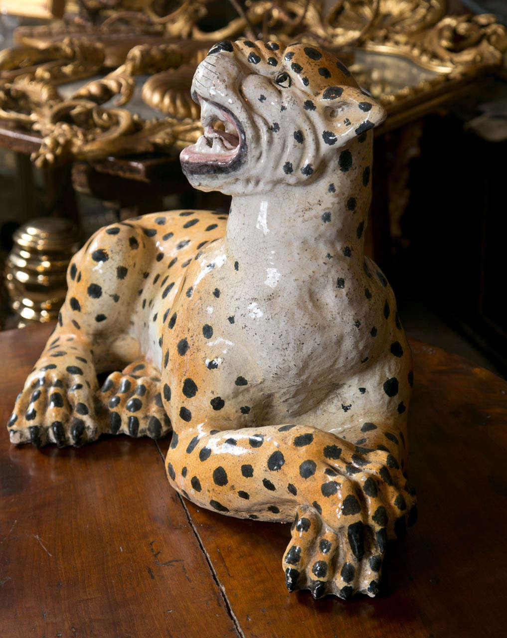 Large Ceramic Leopard For Sale at 1stDibs leopard ceramic