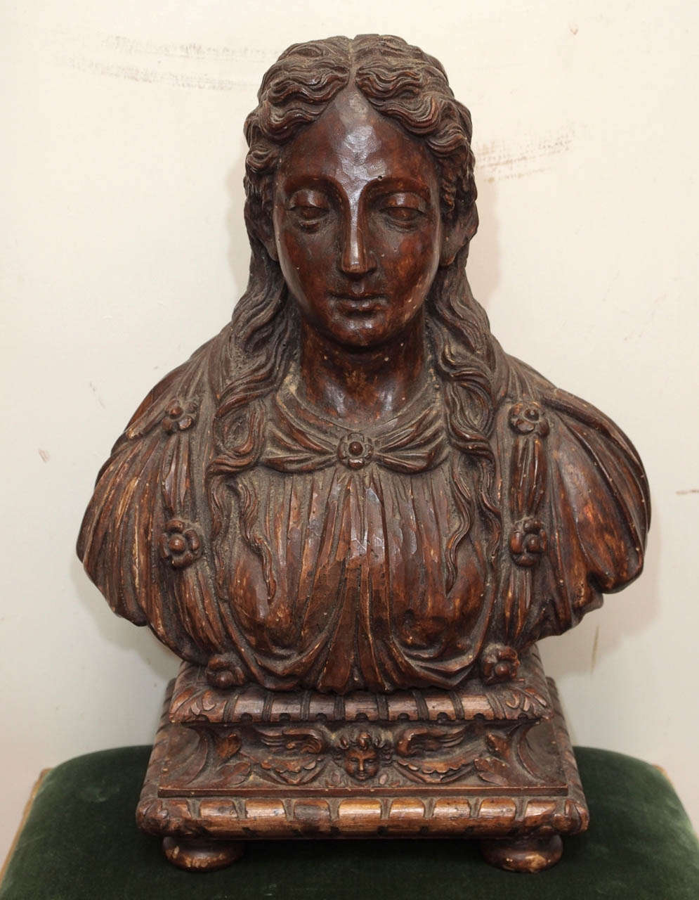 Baroque 17th Century Italian Reliquary in Bust Form