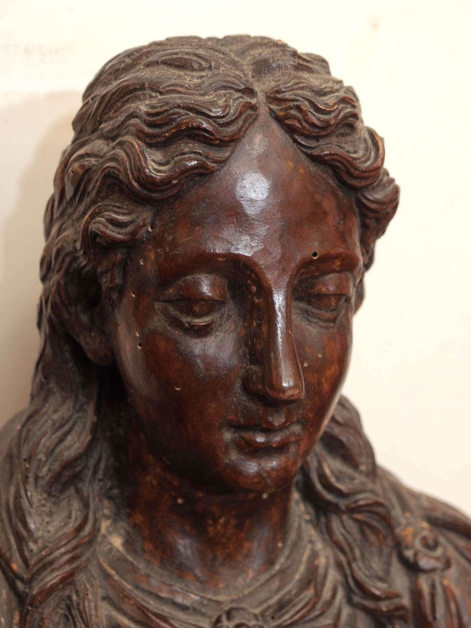 17th Century Italian Reliquary in Bust Form In Good Condition In Natchez, MS