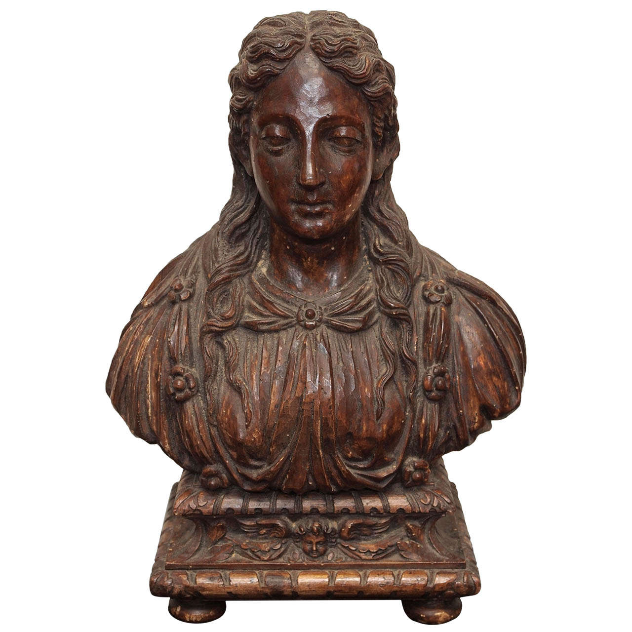 17th Century Italian Reliquary in Bust Form
