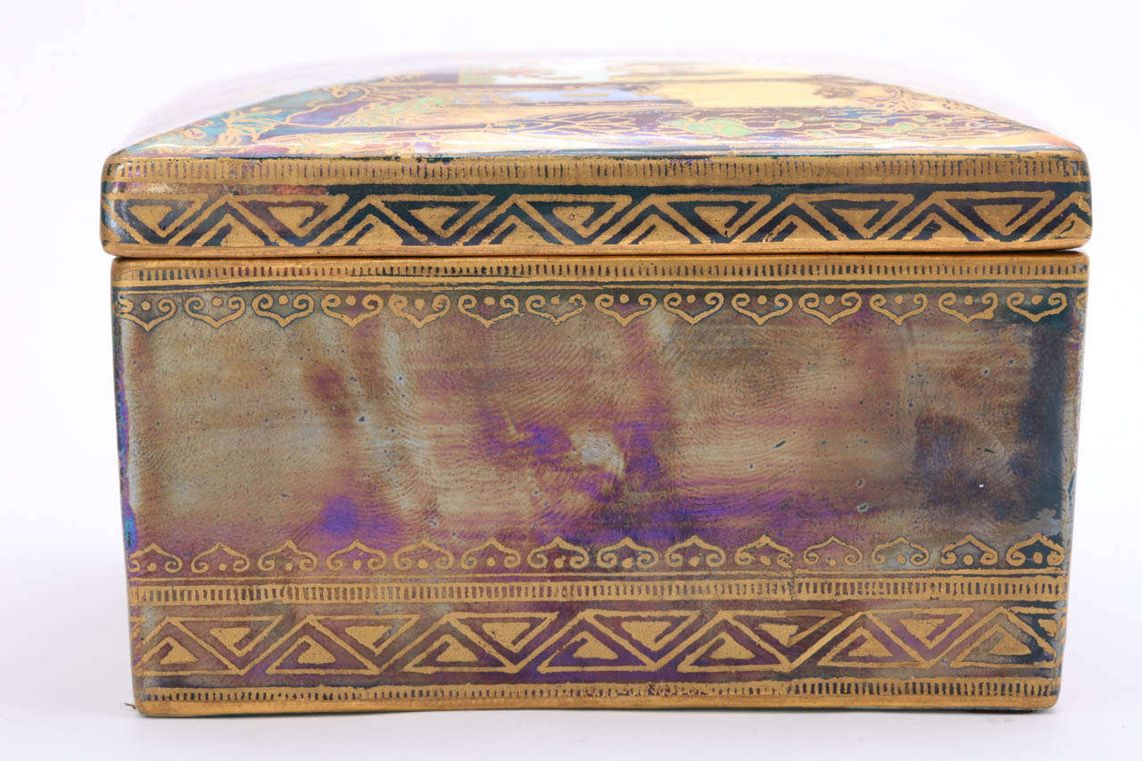 A Rare Wedgwood Nizami Lustre Covered Box 3