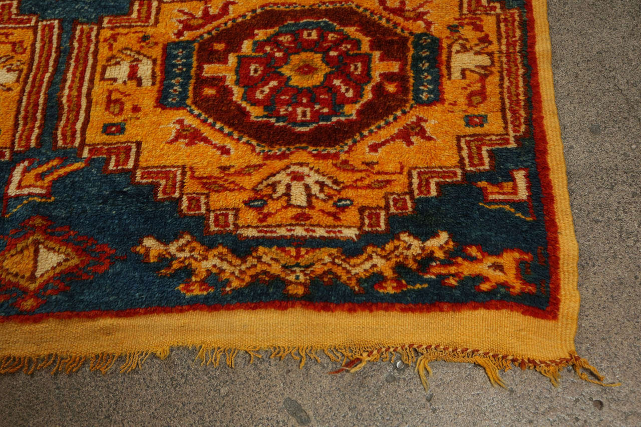 Mid-20th Century Moroccan Tribal North African Rug