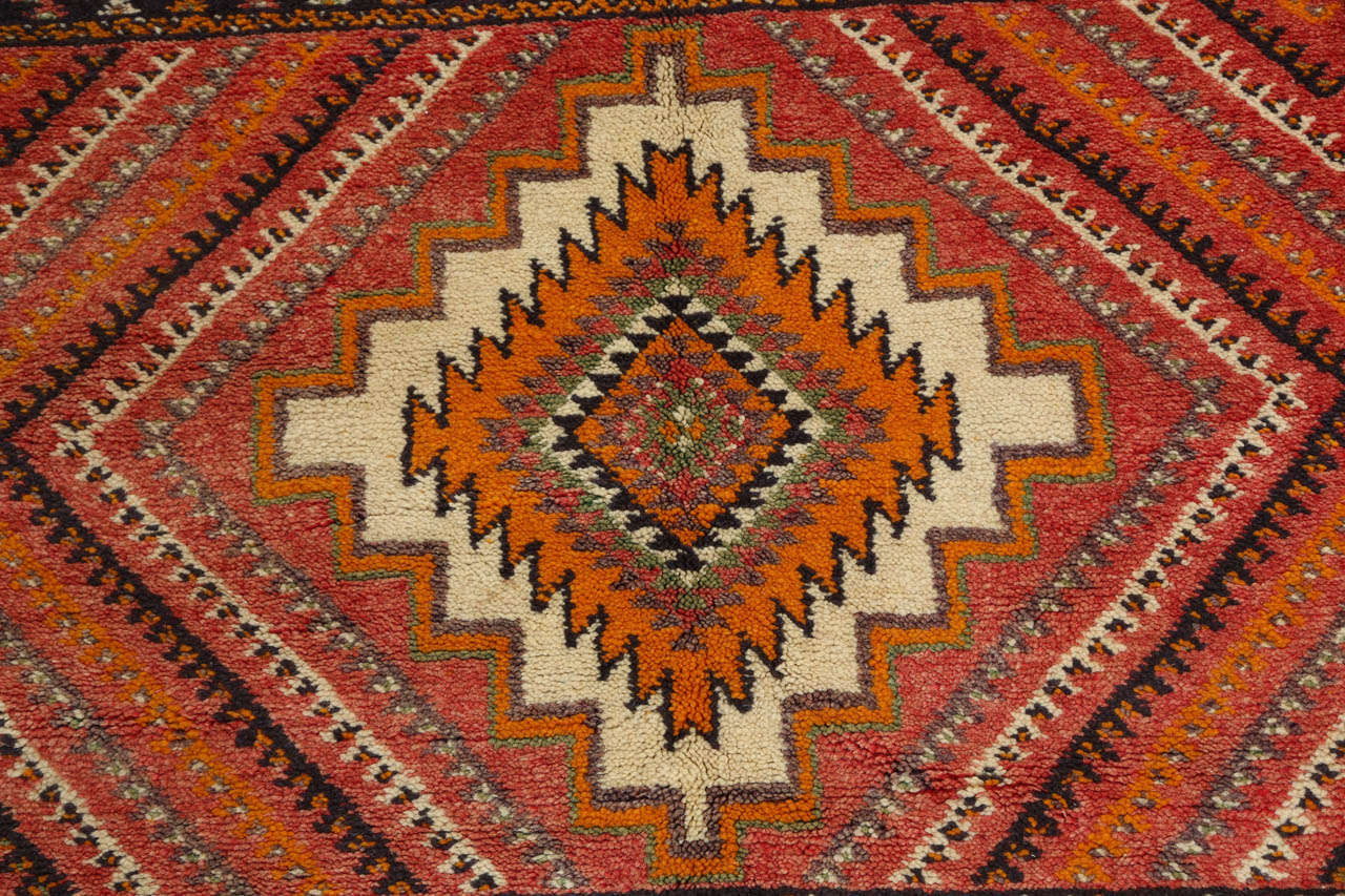 Moroccan Tribal African Rug In Good Condition For Sale In North Hollywood, CA