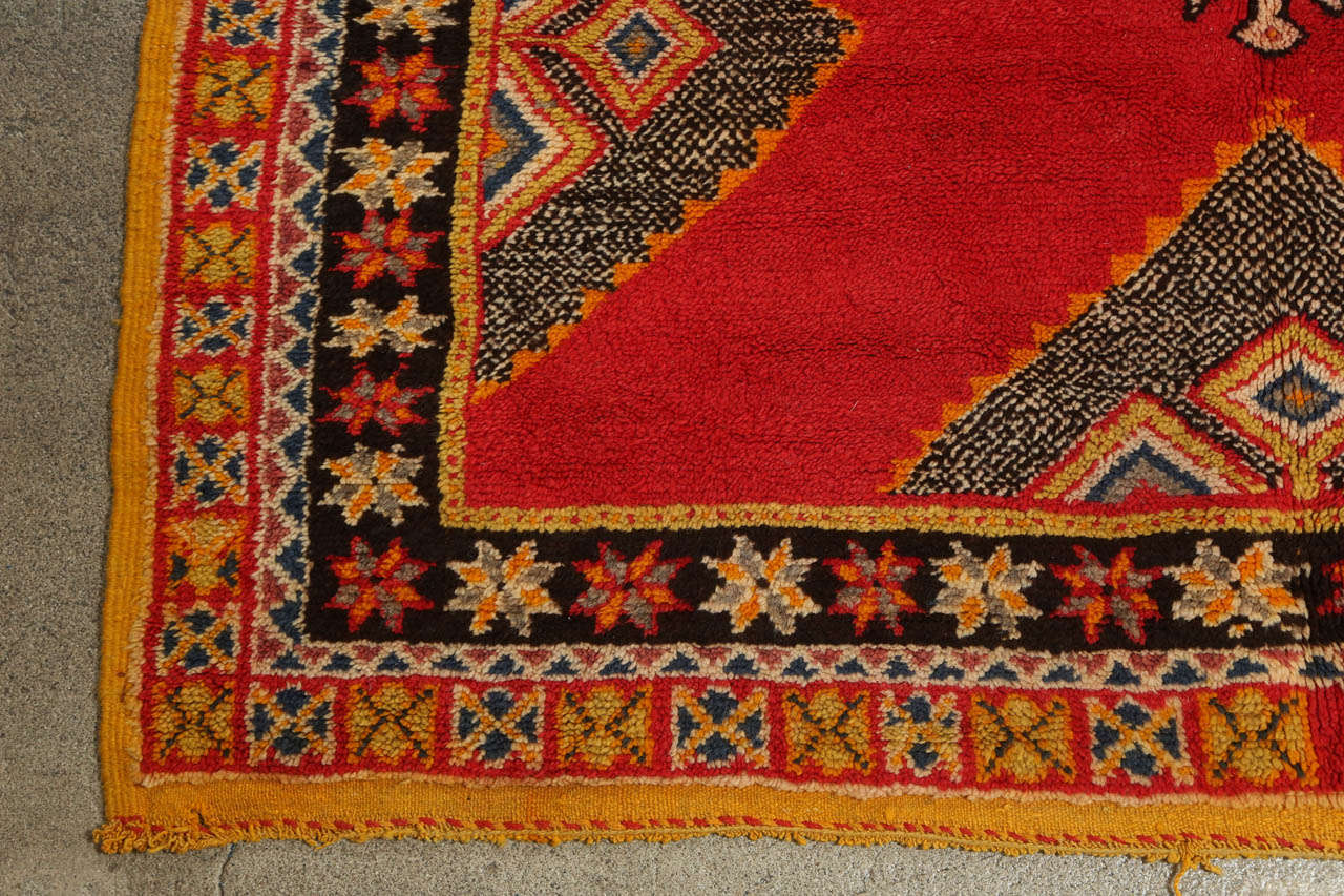 Tapis africain tribal vintage, Maroc Bon état - En vente à North Hollywood, CA