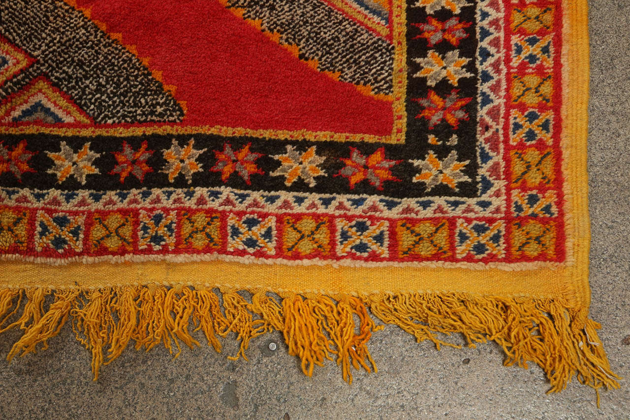 Vintage Tribal African Rug, Morocco For Sale 1