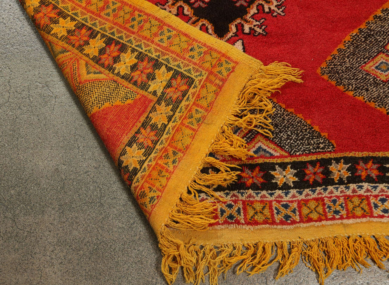 Vintage Tribal African Rug, Morocco For Sale 2