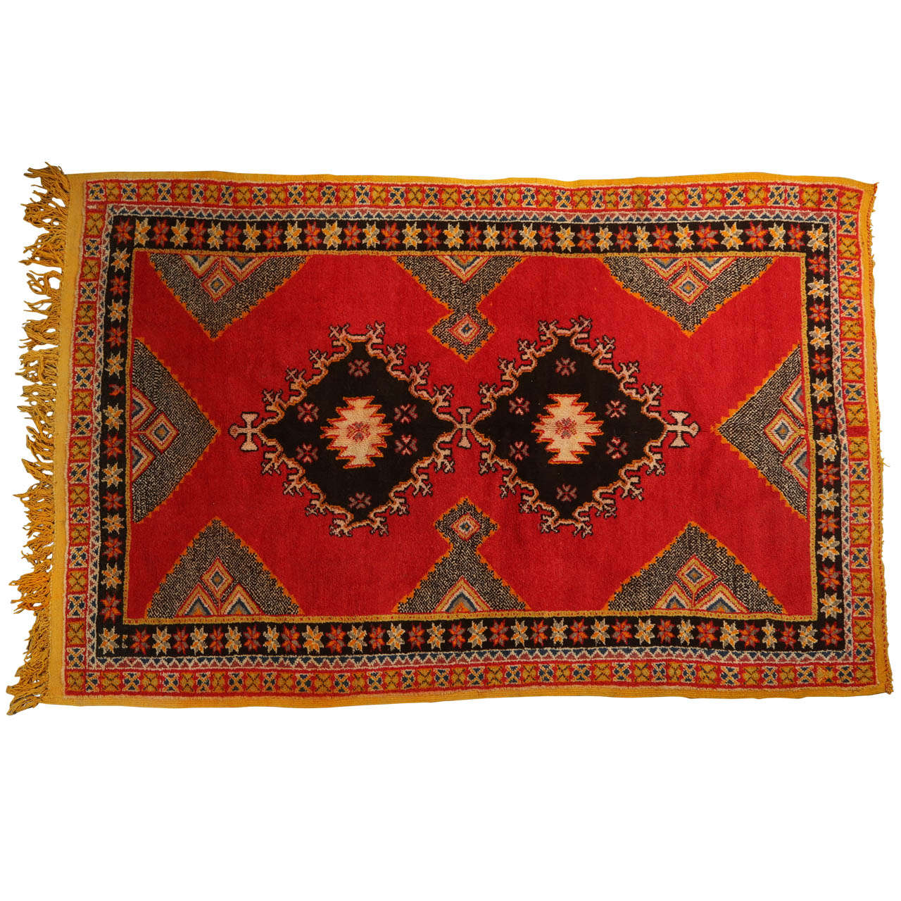 Vintage Tribal African Rug, Morocco For Sale