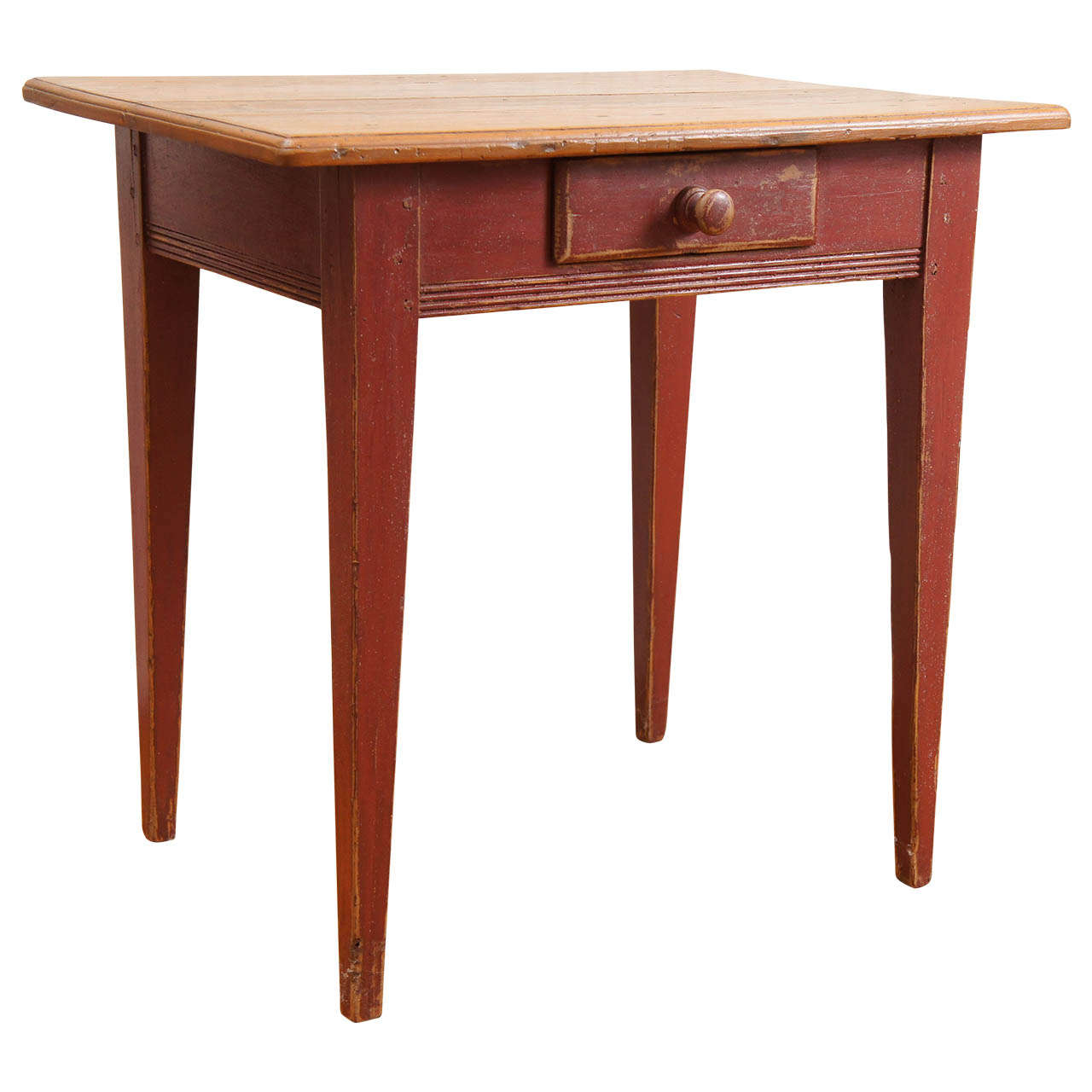 Small Canadian Table with Red Base