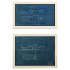Indigo Boat Etchings