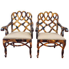 Pair of Tessellated Horn Chairs