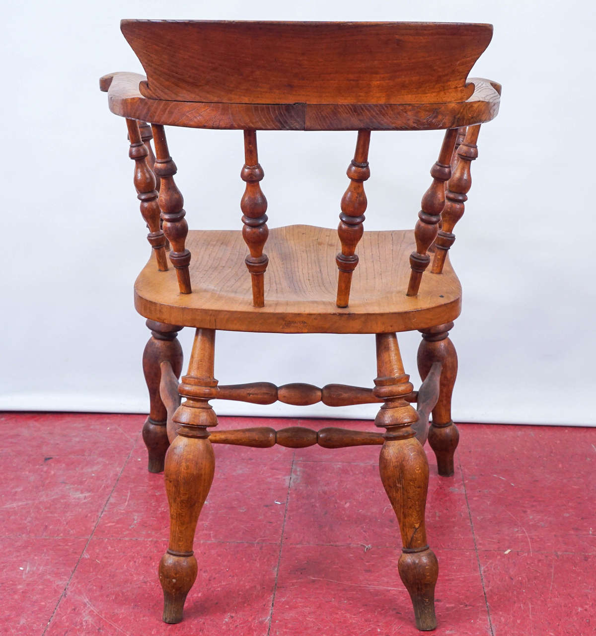 Set of Eight English Captain's Chairs In Good Condition In Sheffield, MA