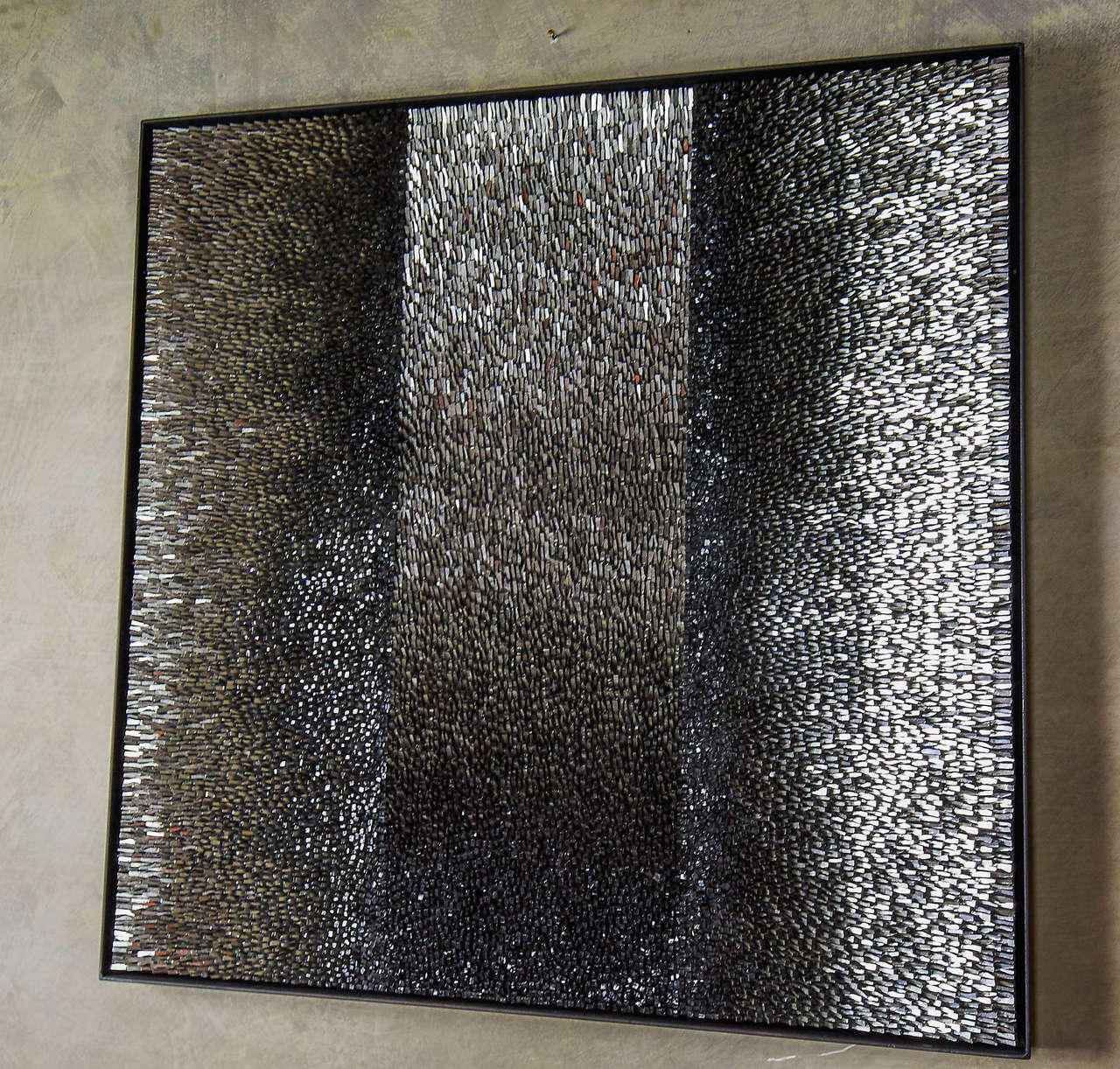 Italian Movimento 66 Glass Paste with Silver Leaf Mosaic