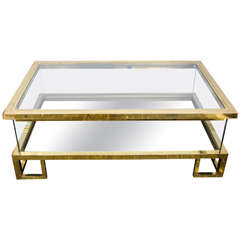 Italian Rectangular Coffee Table with a Sliding Top, 1960s