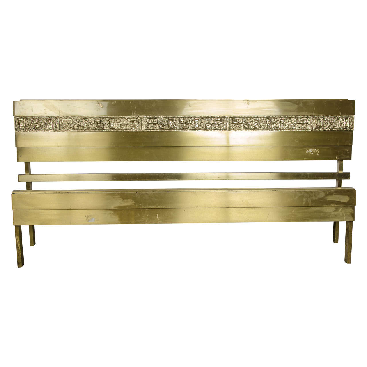 1970s Italian Bronze Bed by Angelo Brotto at 1stdibs