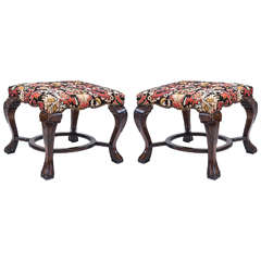 Pair of Italian Mid-Century Ottomans