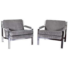 Milo Baughman Style Lounge Chair by Cy Mann 10