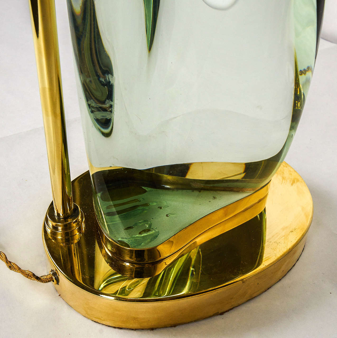 Impressive Italian 1950s Murano Glass Informal Pair of Lamps 4