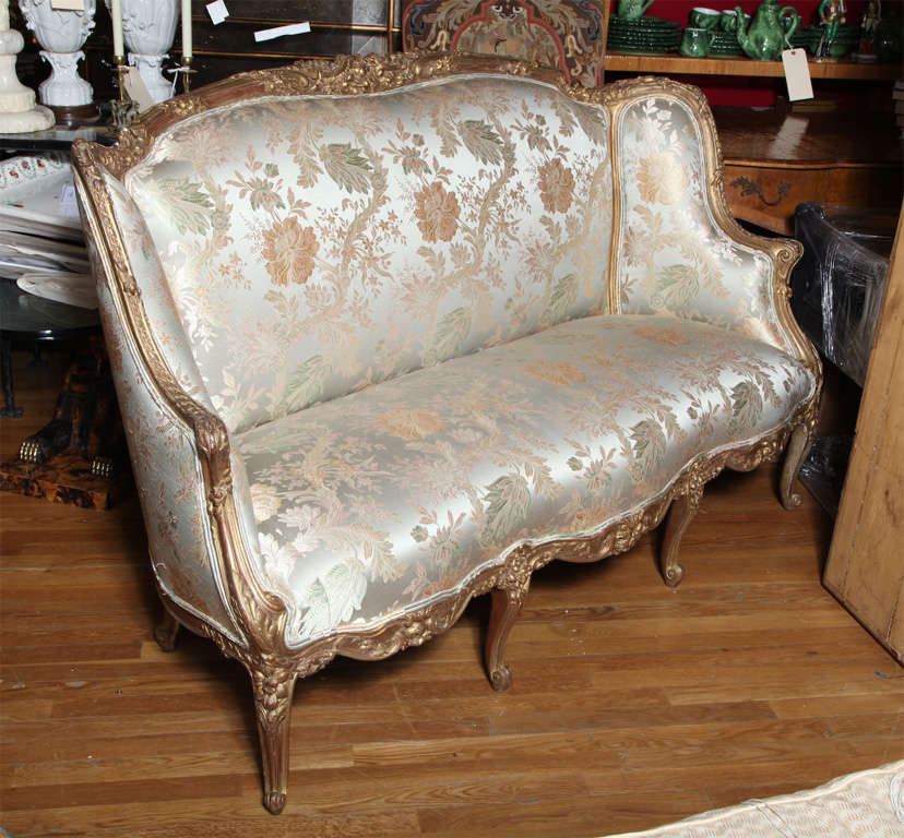 A French Regence Style High Back Sofa