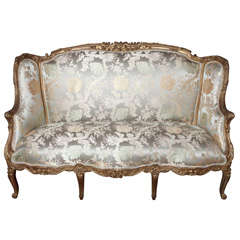 A French Regence Style High Back Sofa