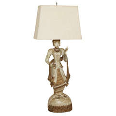 Asian Goddess lamp by James Mont, c.1950