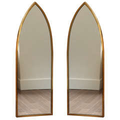 Pair of Gothic style mirrors, c. 1960