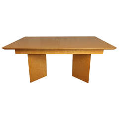 Lacquered Burl Dining Table, circa 1970
