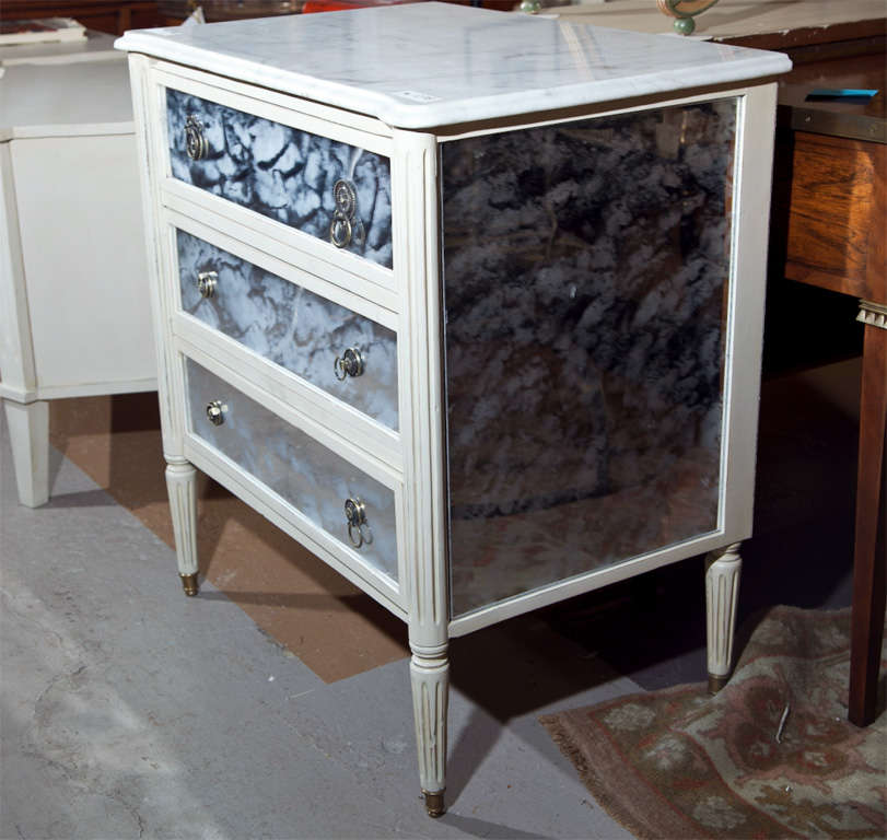 American Marble-Top French Directoire Style Commode