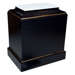 Ebonized Pedestal by Maison Jansen