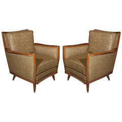 Vintage Pair of Mid Century Danish Club Chairs