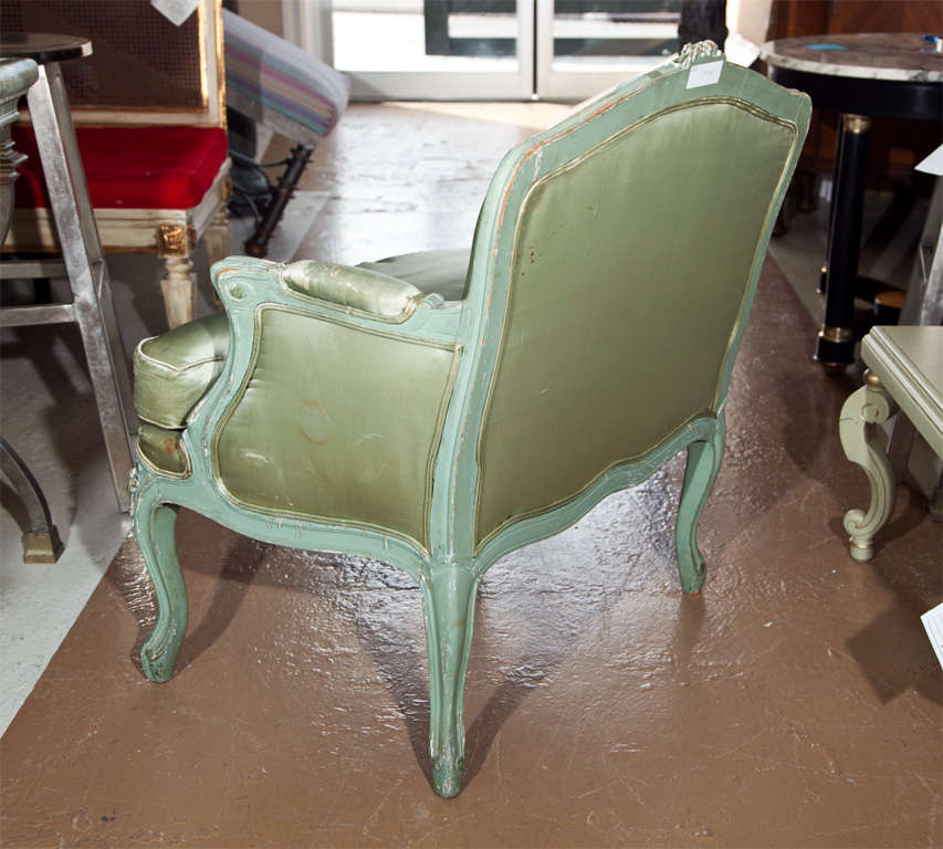 Mid-20th Century French Painted Childs Bergere Chair by Jansen