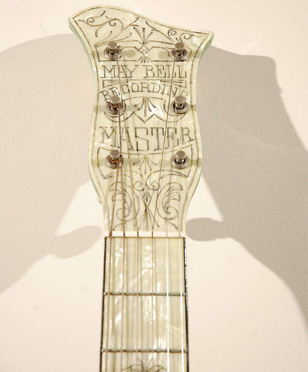 1930 Slingerland Maybell Green Pearloroid Guitar 1