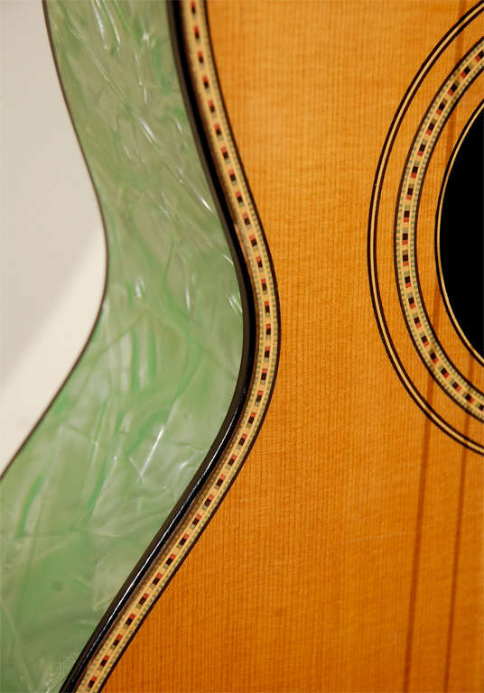 1930 Slingerland Maybell Green Pearloroid Guitar 2