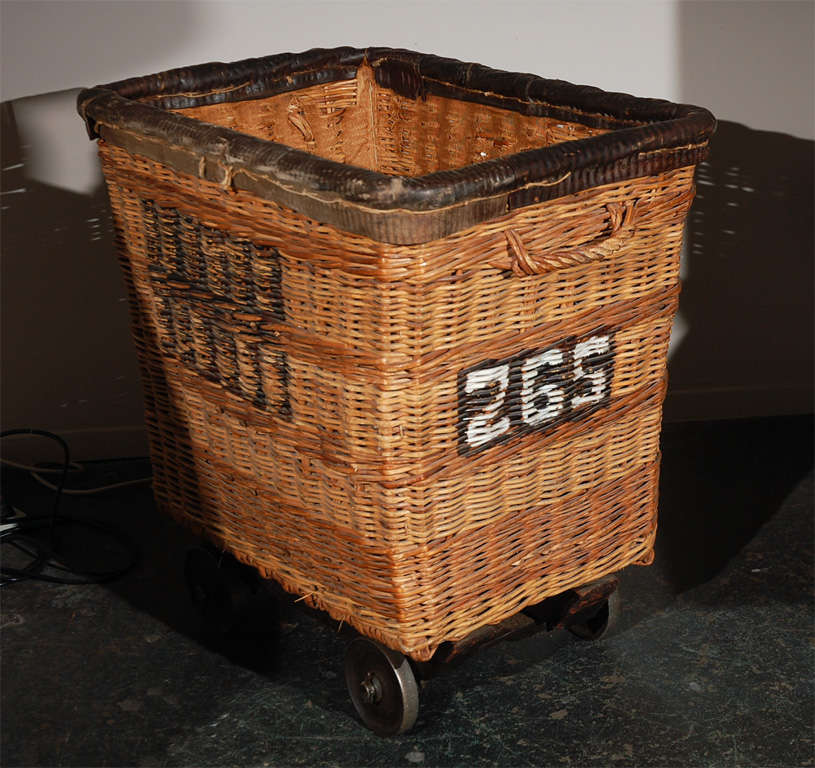 Vintage French Hotel Laundry Cart at 1stDibs hotel laundry carts