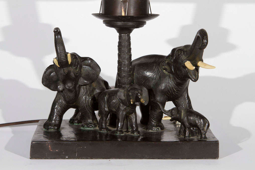 vintage elephant lamp