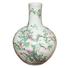 Antique Chinese porcelain peach blossom vase 18/19th century