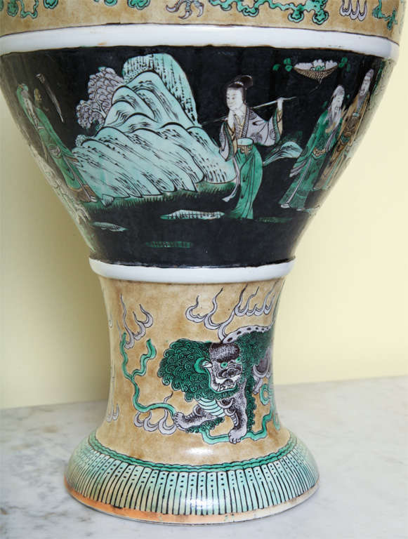 Chinese Porcelain Baluster Form Vase, Late 19th Century For Sale 1