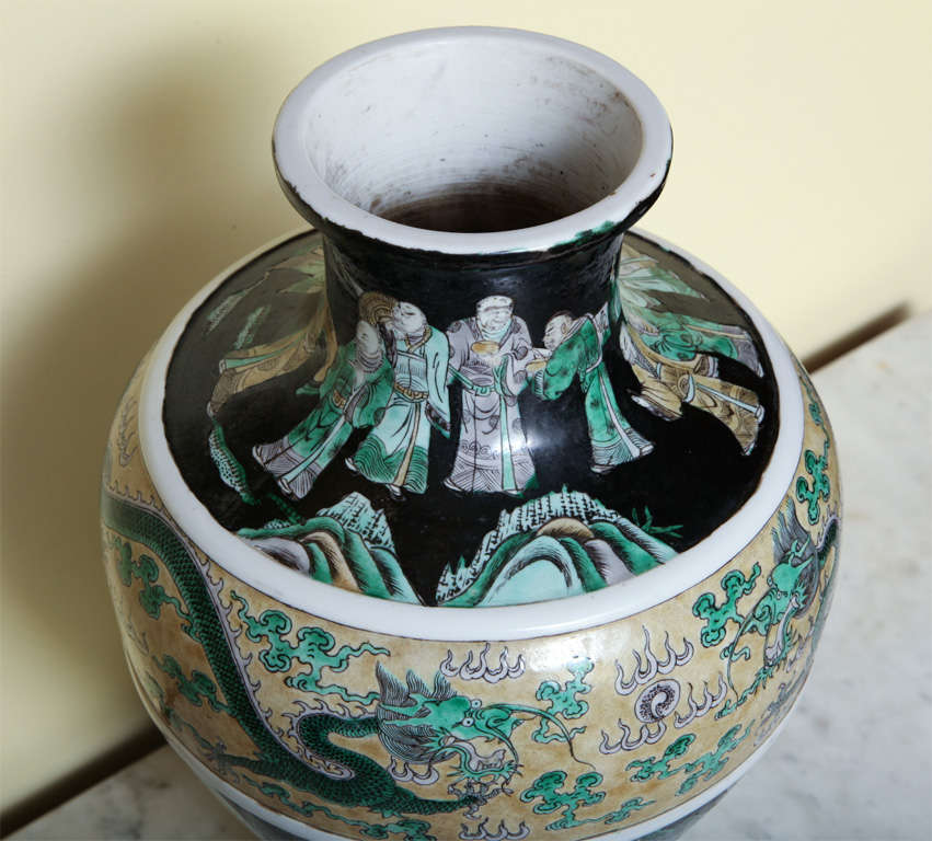 Chinese Porcelain Baluster Form Vase, Late 19th Century For Sale 3