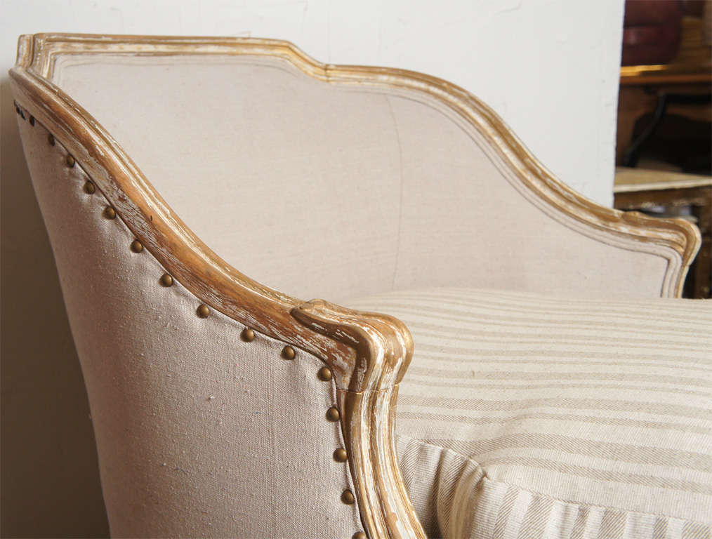 Wood Louis XV Style Chaise