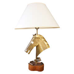 Heifetz Brass Horse Head Lamp