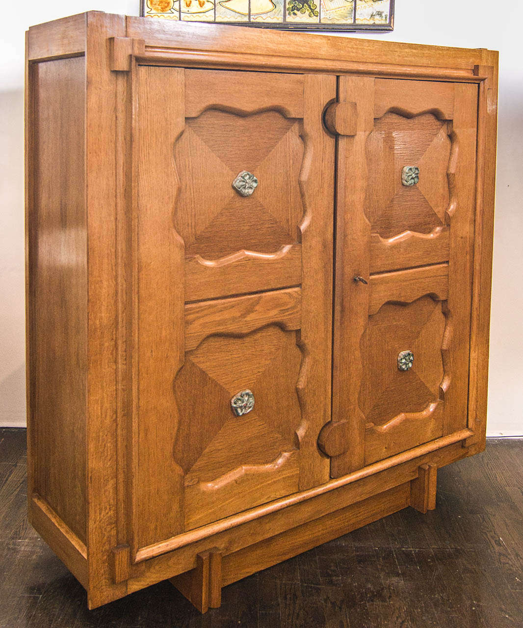 Mid-20th Century Cabinet by Guillerme et Chambron. France 1950's For Sale