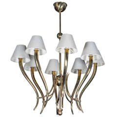 Chandelier in the style of Gio Ponti. Italy 1950's
