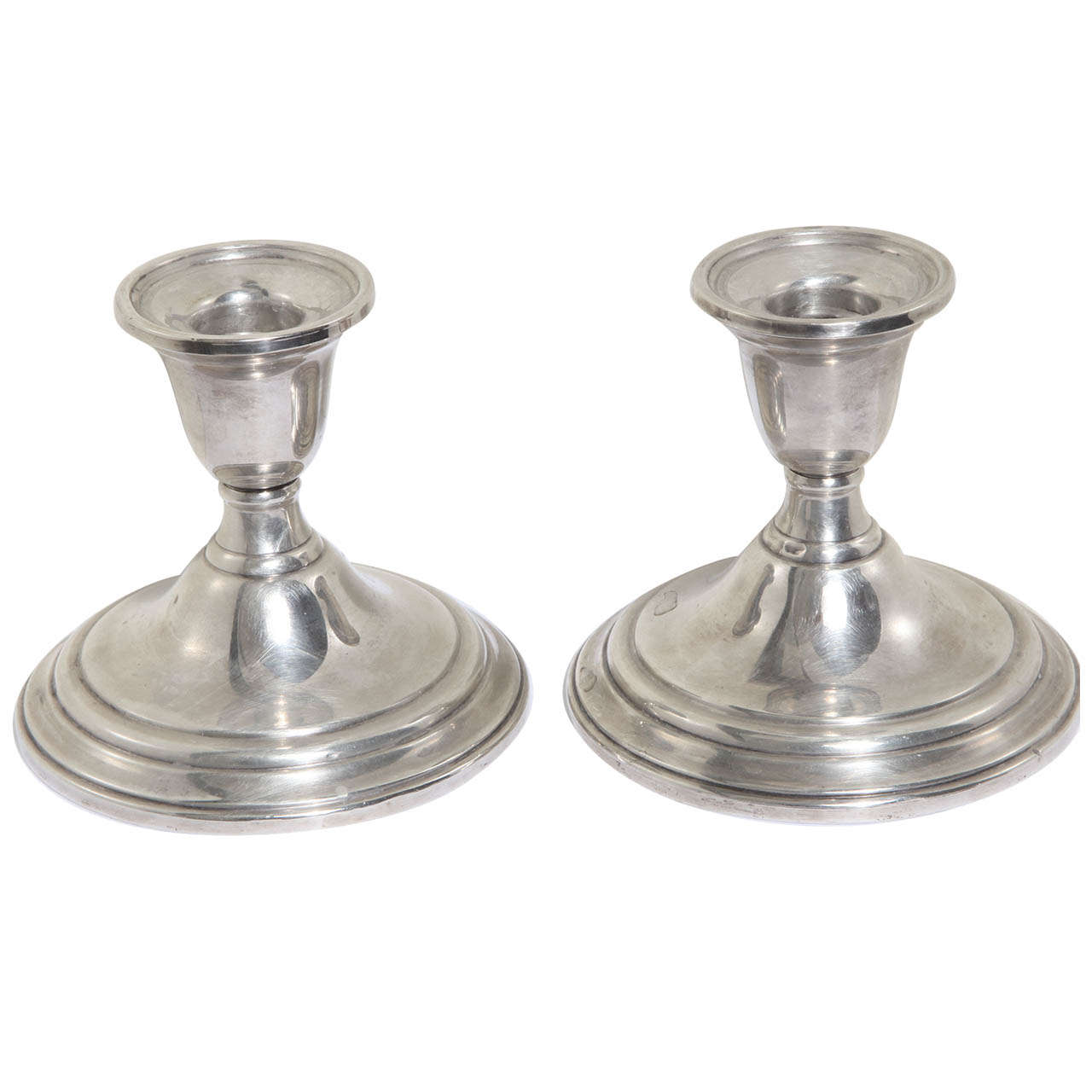 American Antique International Sterling Silver Candle Holders c. 1920