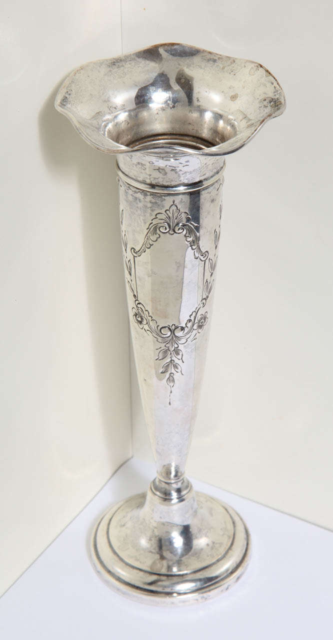 English Antique Victorian Trumpet Vase circa 1890 at 1stDibs