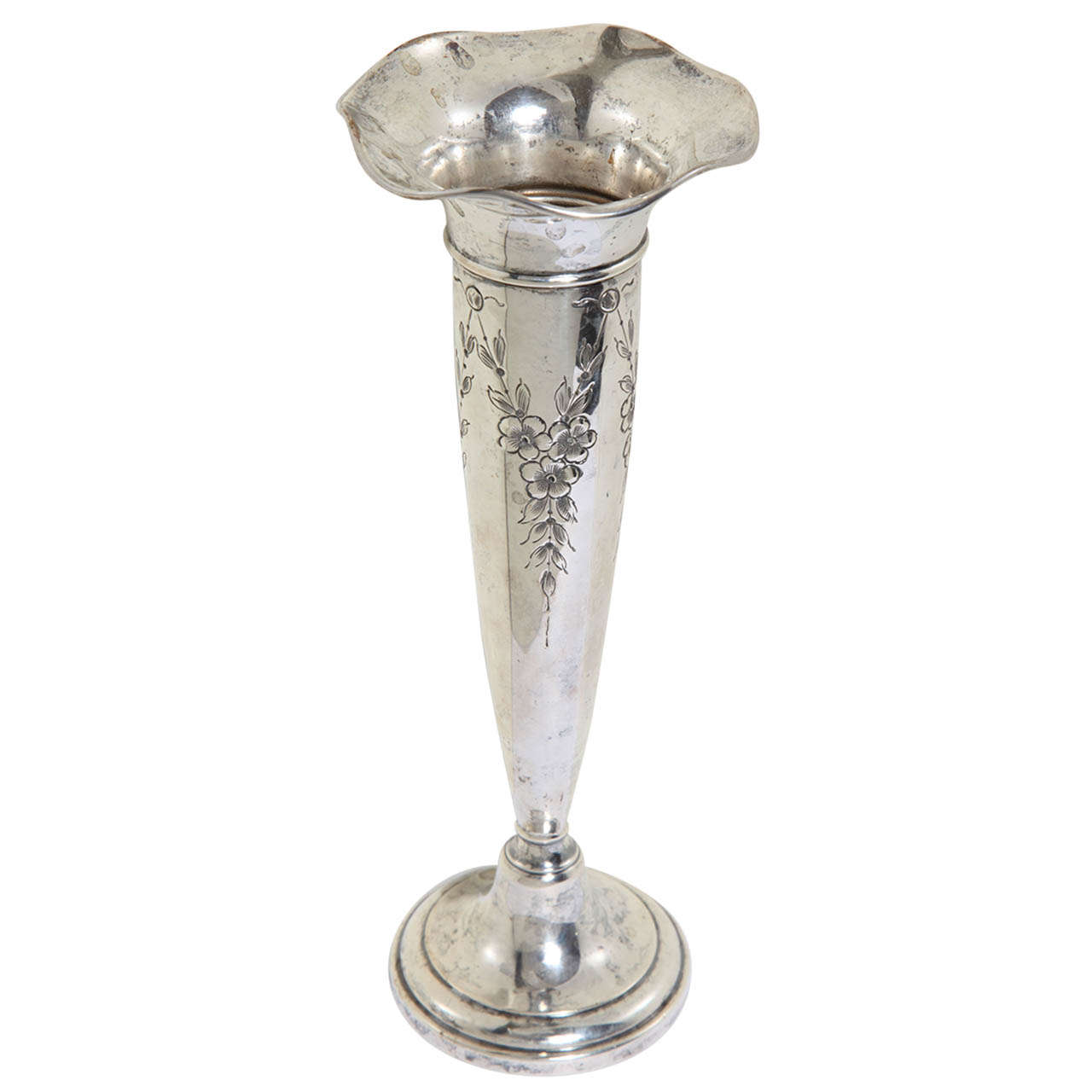 English Antique Victorian Trumpet Vase circa 1890 at 1stDibs