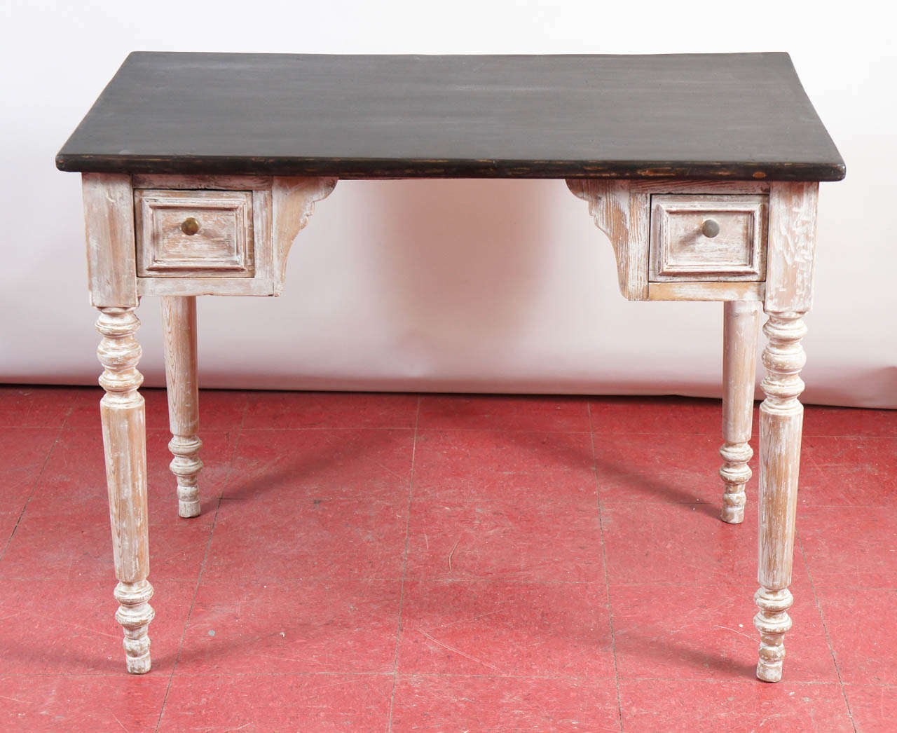 Primitive Painted Dressing Table or Desk