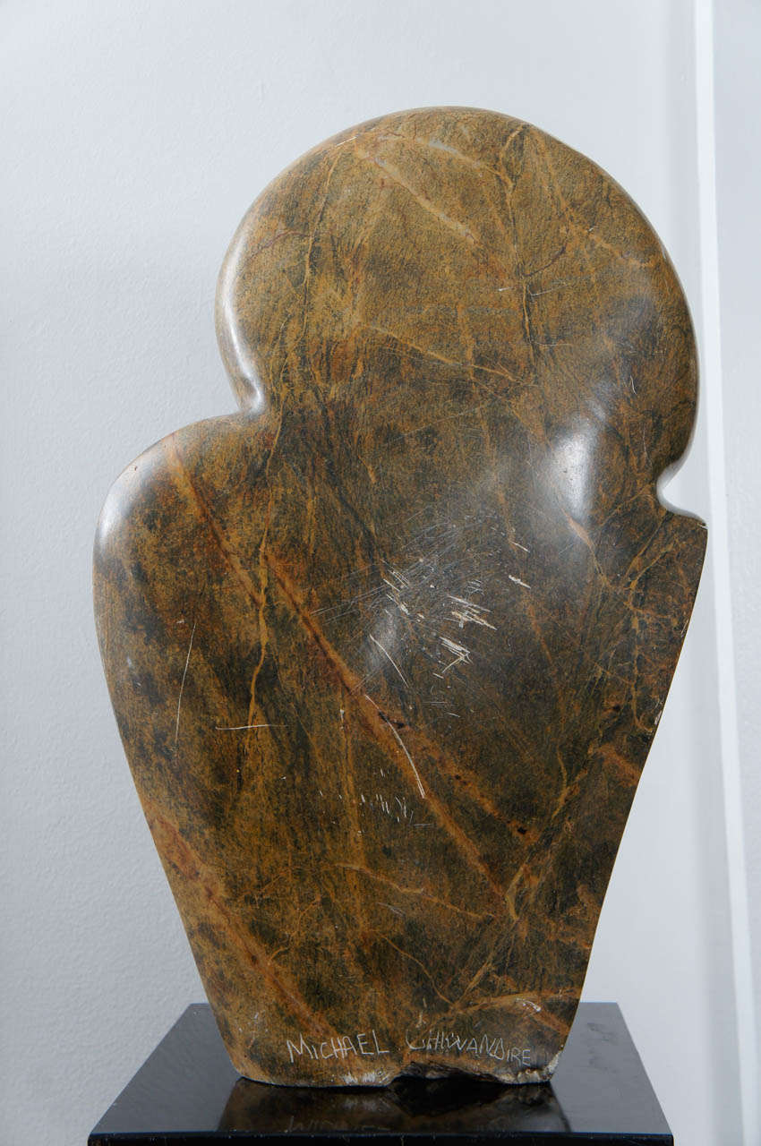 Zimbabwean Zimbabwe Shona Stone Sculpture by Michael Chiwandire For Sale