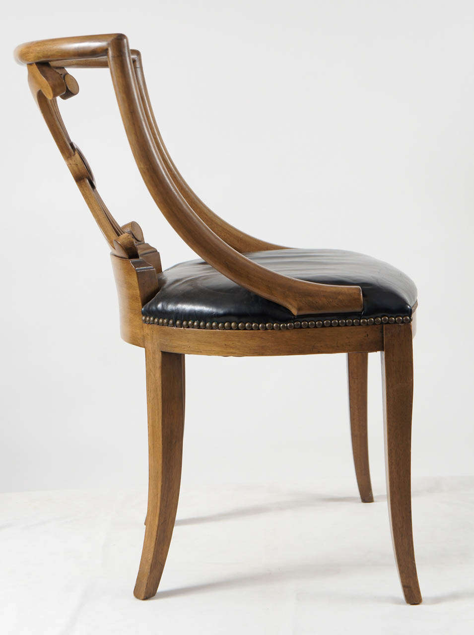 Mid-Century Modern Set of Six Vintage John Stuart Neo-Classical Style Dining Chairs