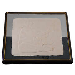 R.C.Gorman Cast Paper Impression "Two Women", 1987