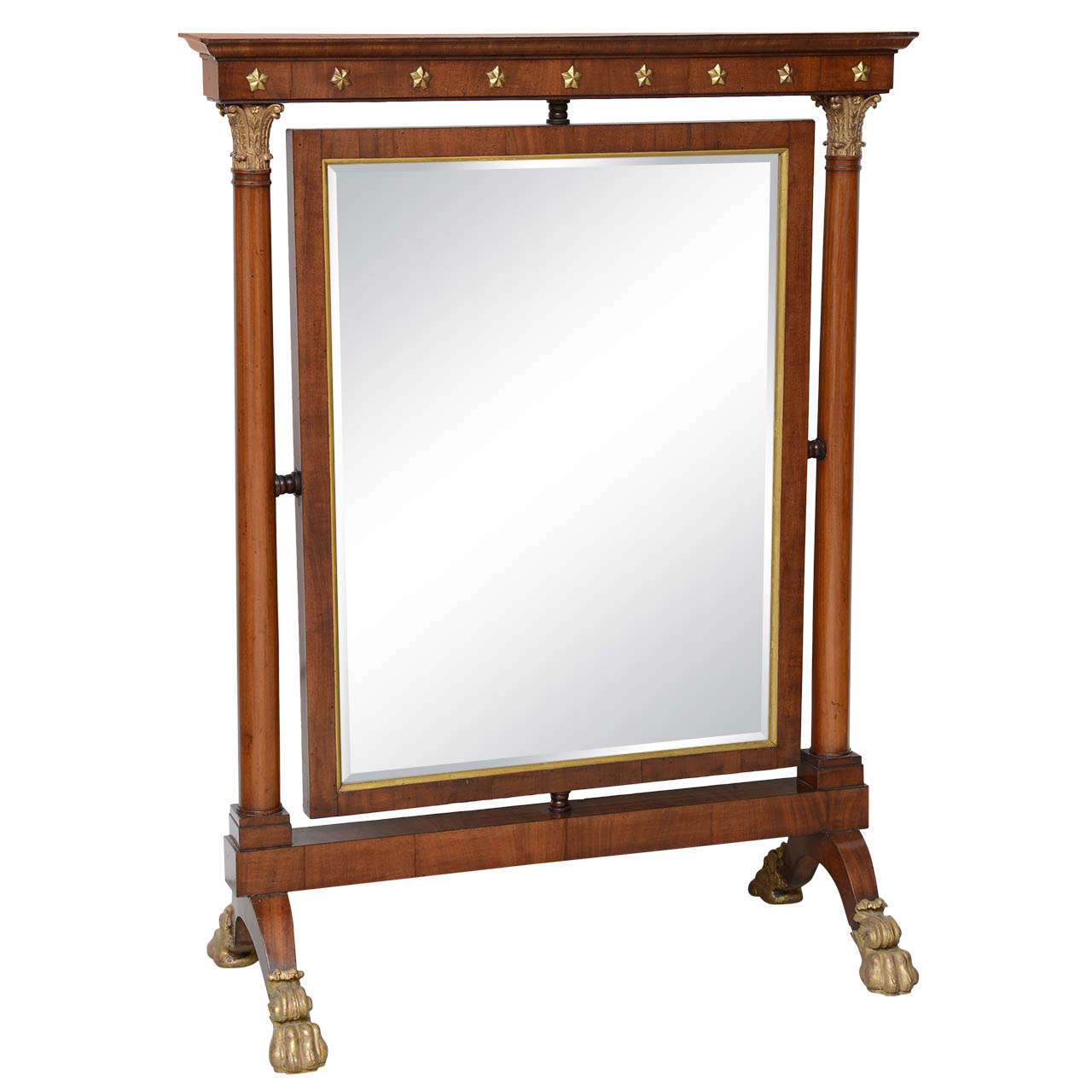 French Empire Dressing, Vanity Mirror / Fireplace Screen, 19th Century For Sale